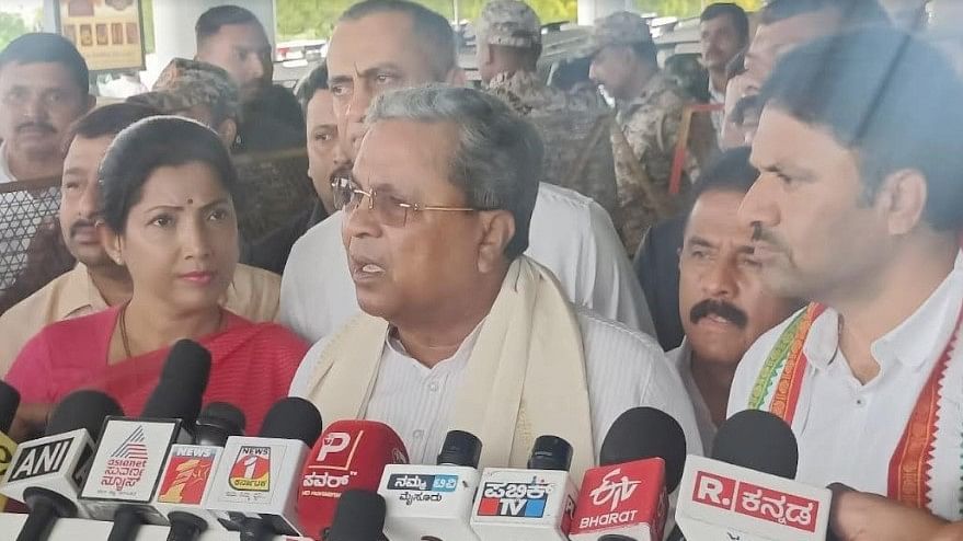 <div class="paragraphs"><p>Chief Minister Siddaramaiah interacted with the media at Mysuru Airport on Friday (August 2, 2024) morning.</p></div>